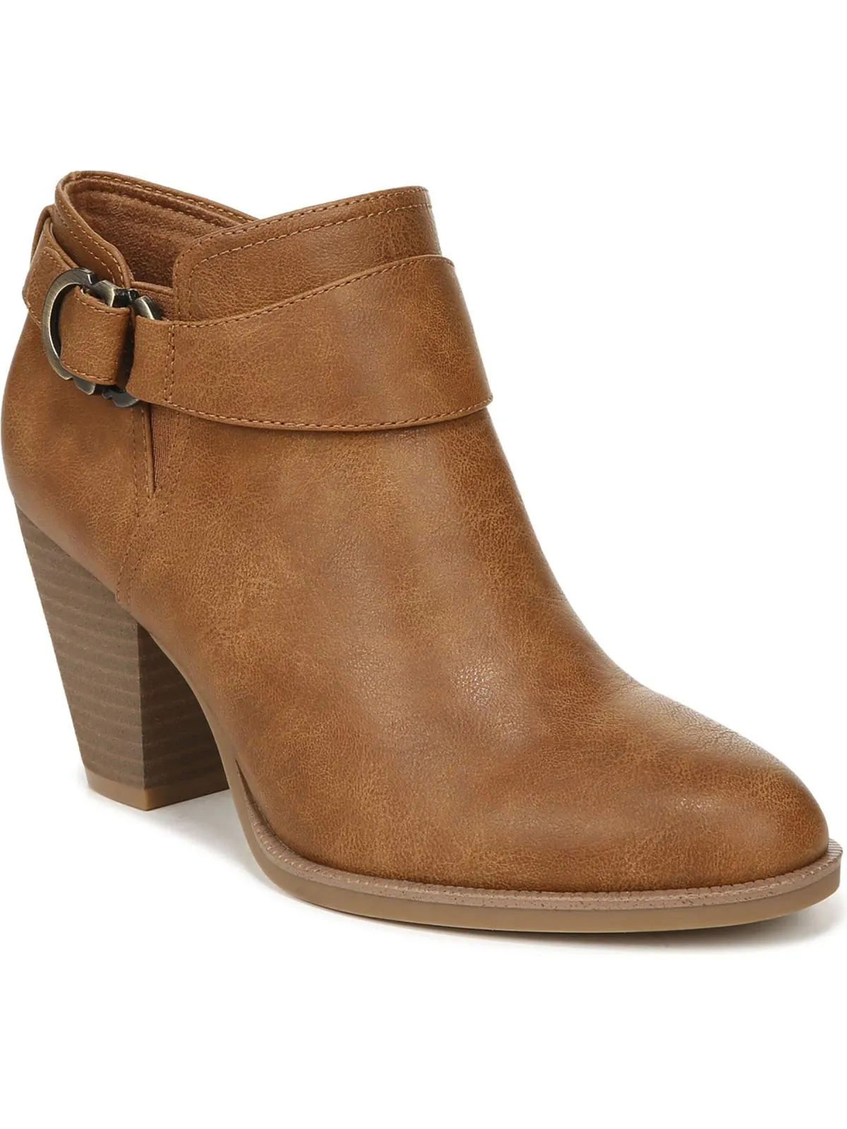 Kickstart Womens Faux Leather Comfort Booties