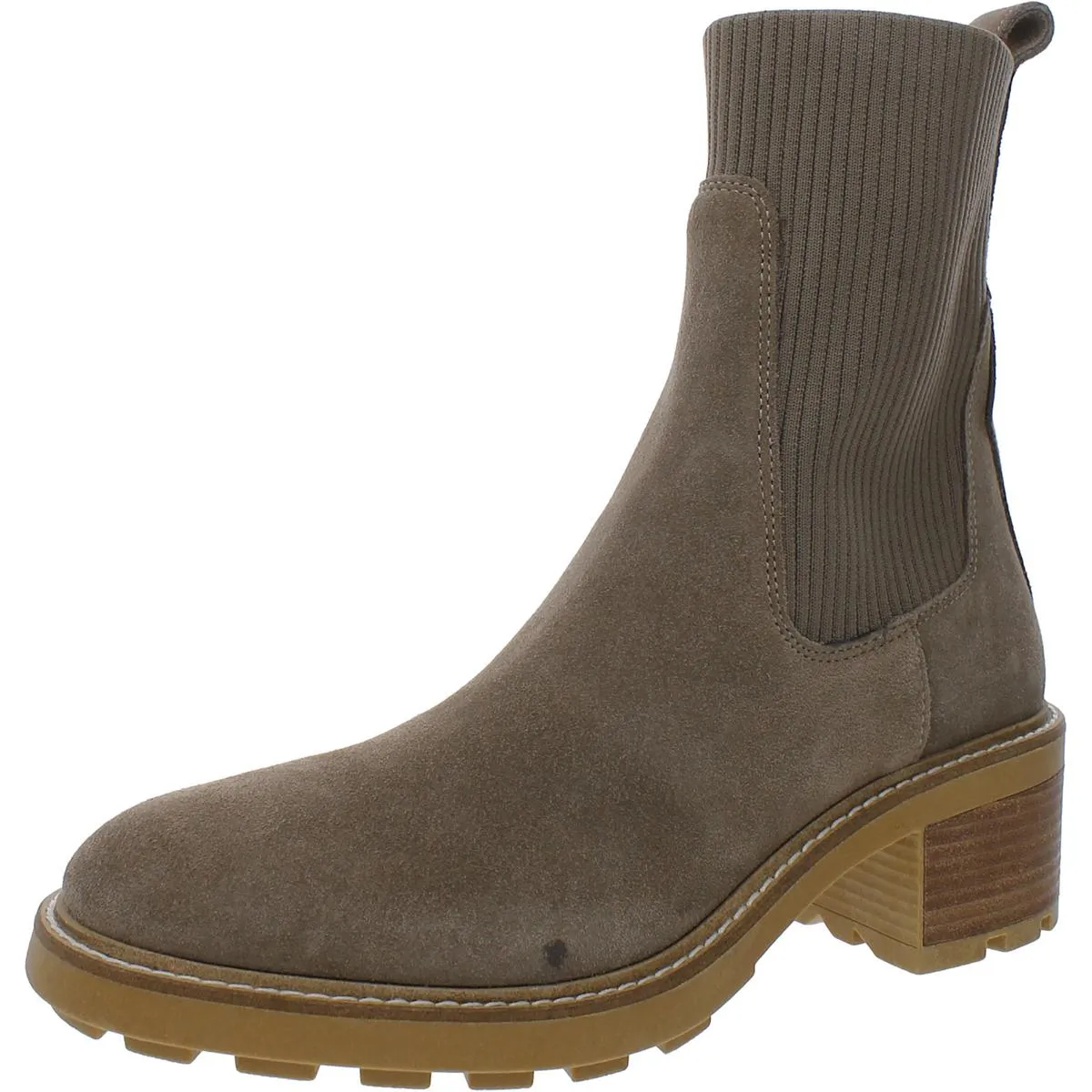 KILEY Womens Suede Chelsea Ankle Boots