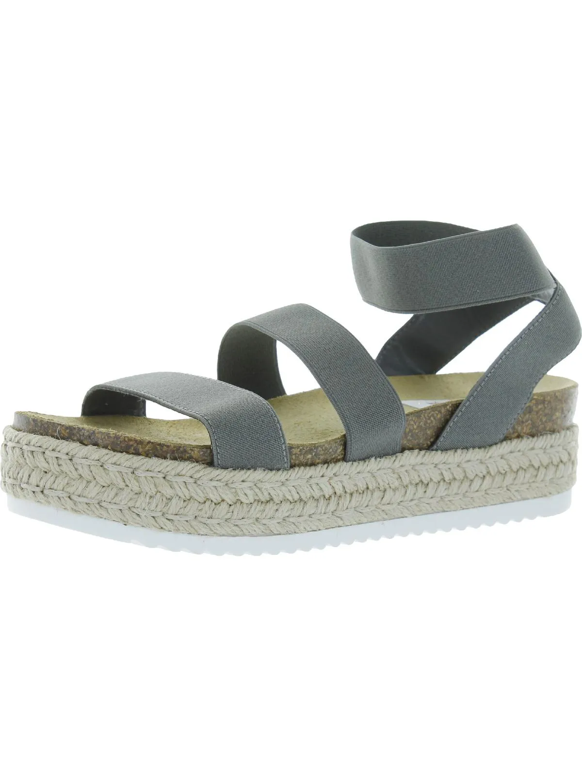 Kimmie Womens Ankle Strap Flatform Espadrilles