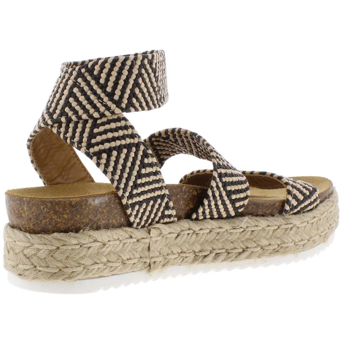 Kimmie Womens Ankle Strap Flatform Espadrilles
