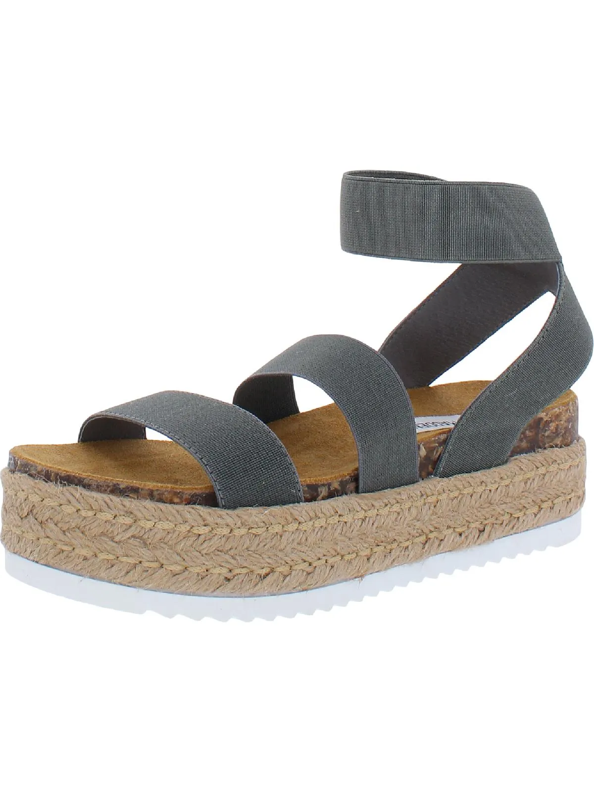 Kimmie Womens Ankle Strap Flatform Espadrilles
