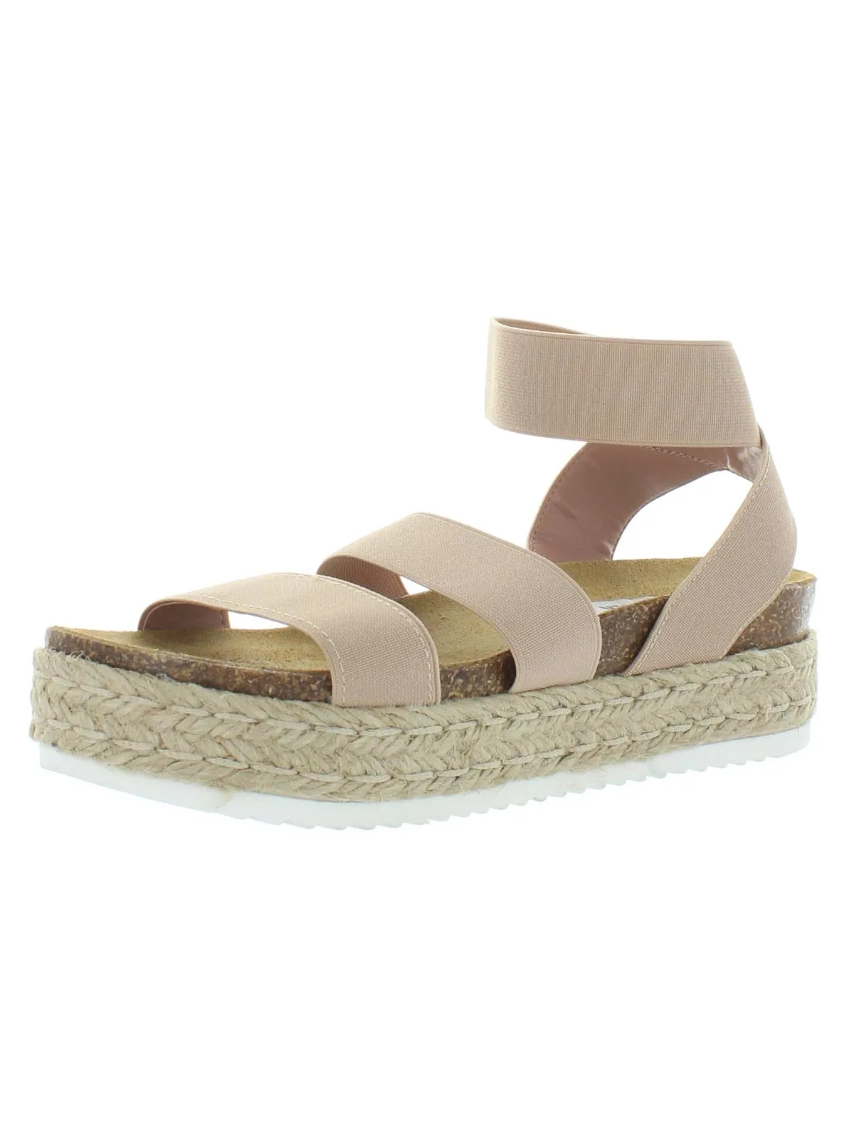 Kimmie Womens Ankle Strap Flatform Espadrilles