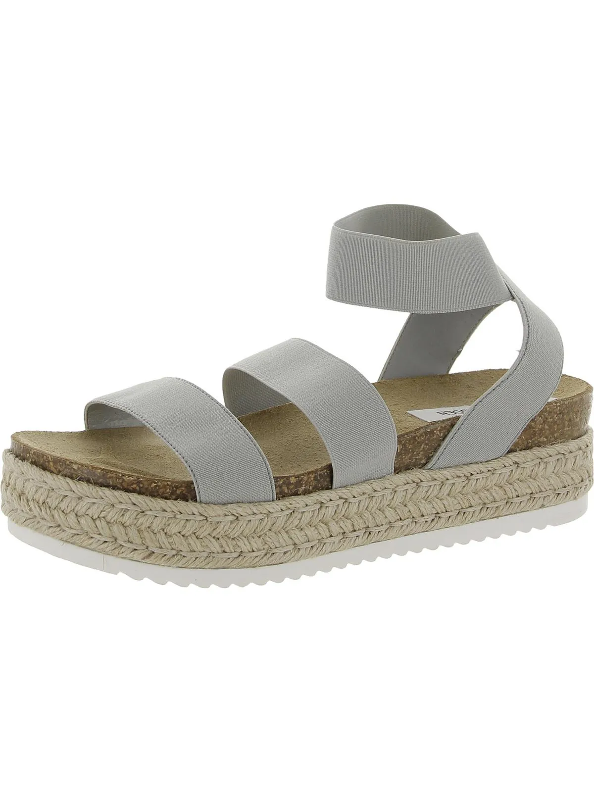 Kimmie Womens Ankle Strap Flatform Espadrilles