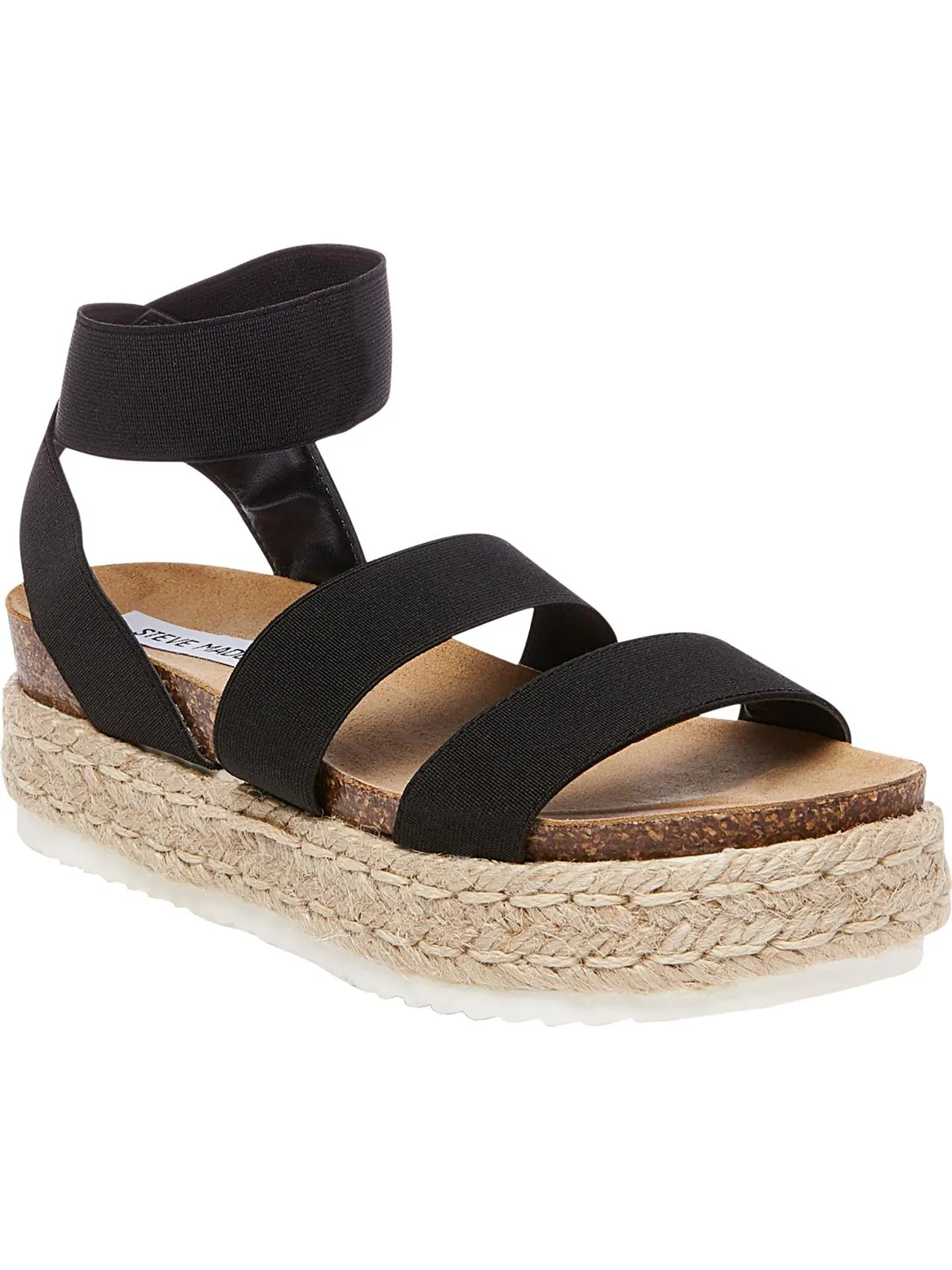 Kimmie Womens Ankle Strap Flatform Espadrilles