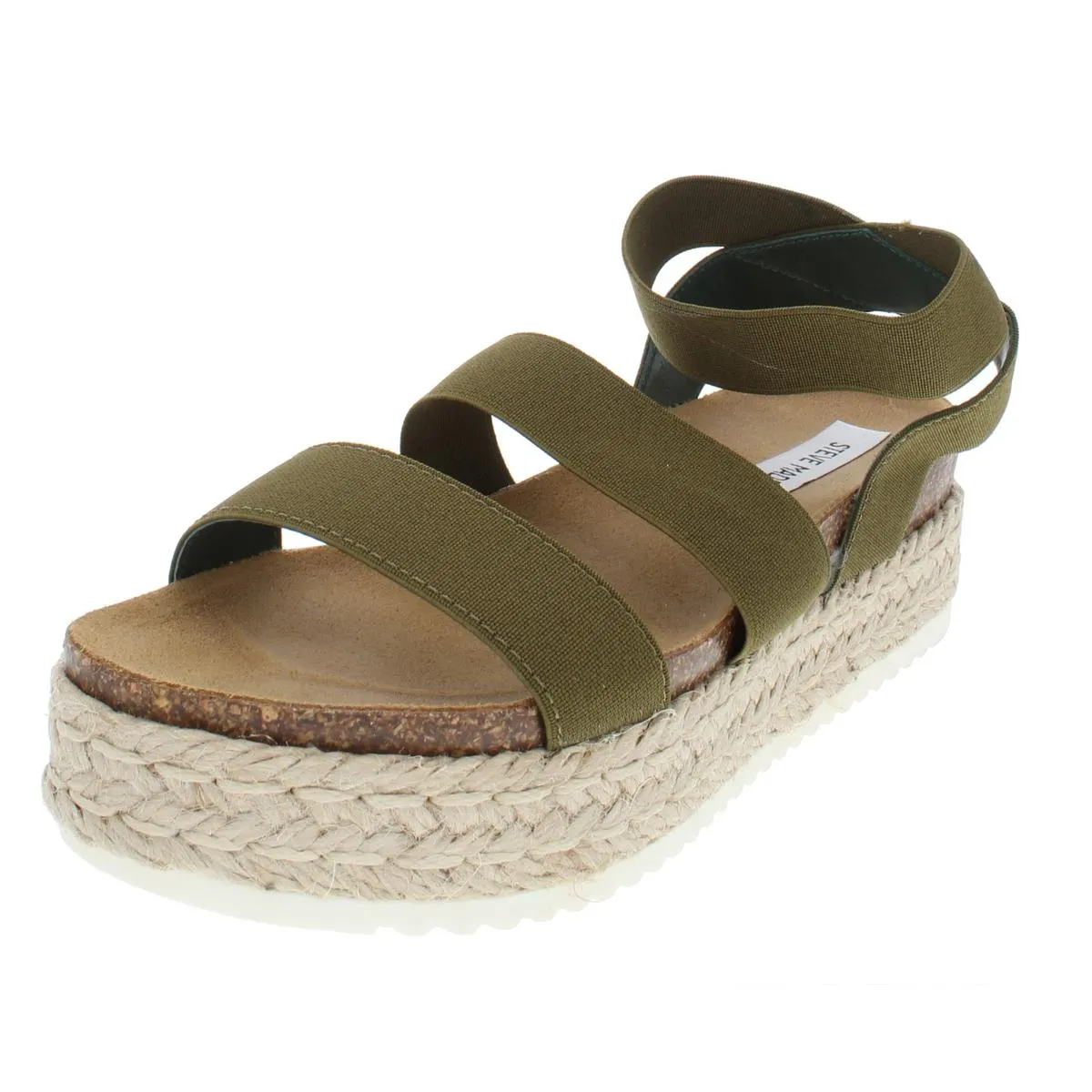 Kimmie Womens Ankle Strap Flatform Espadrilles