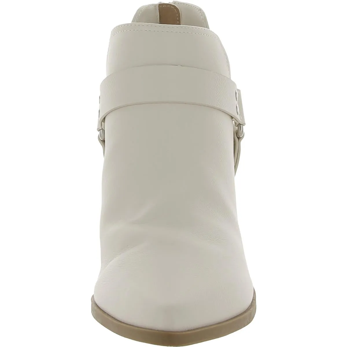 Kramer Womens Faux Leather Block Heel Ankle Boots
