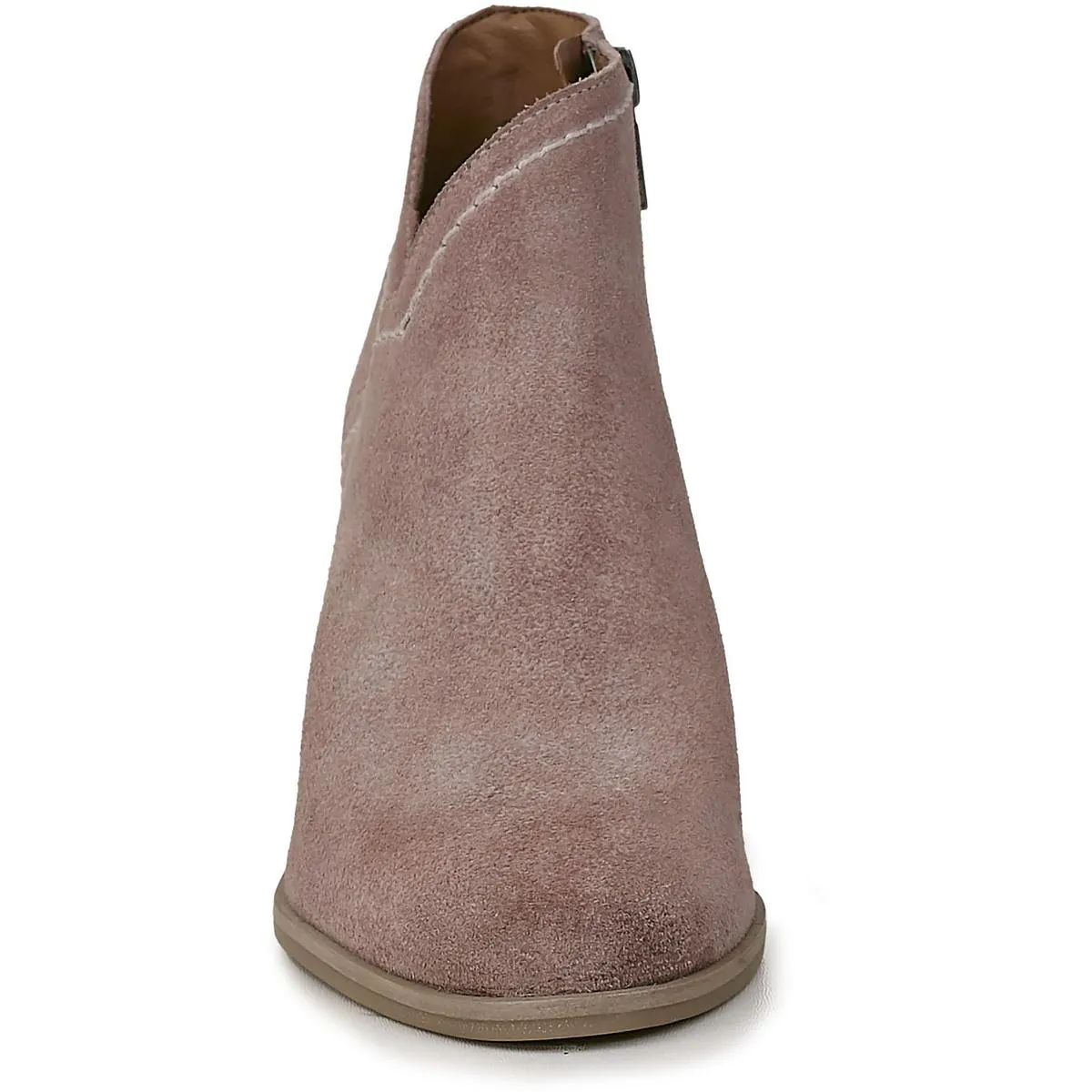 Lakelyy Womens Leather Stacked Heel Ankle Boots