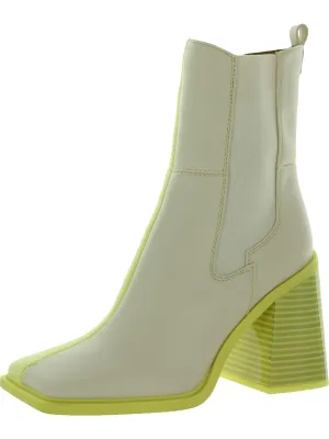 Lauren Womens Square Toe Chelsea Boots