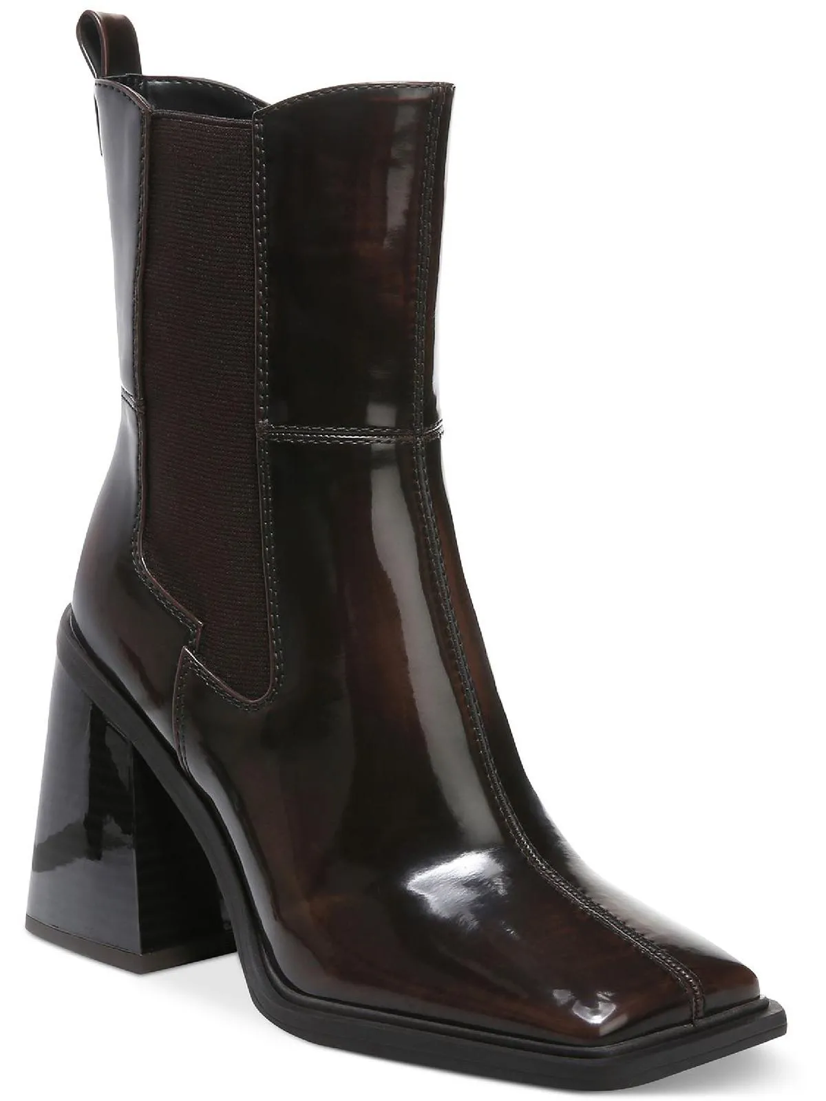 Lauren Womens Square Toe Chelsea Boots