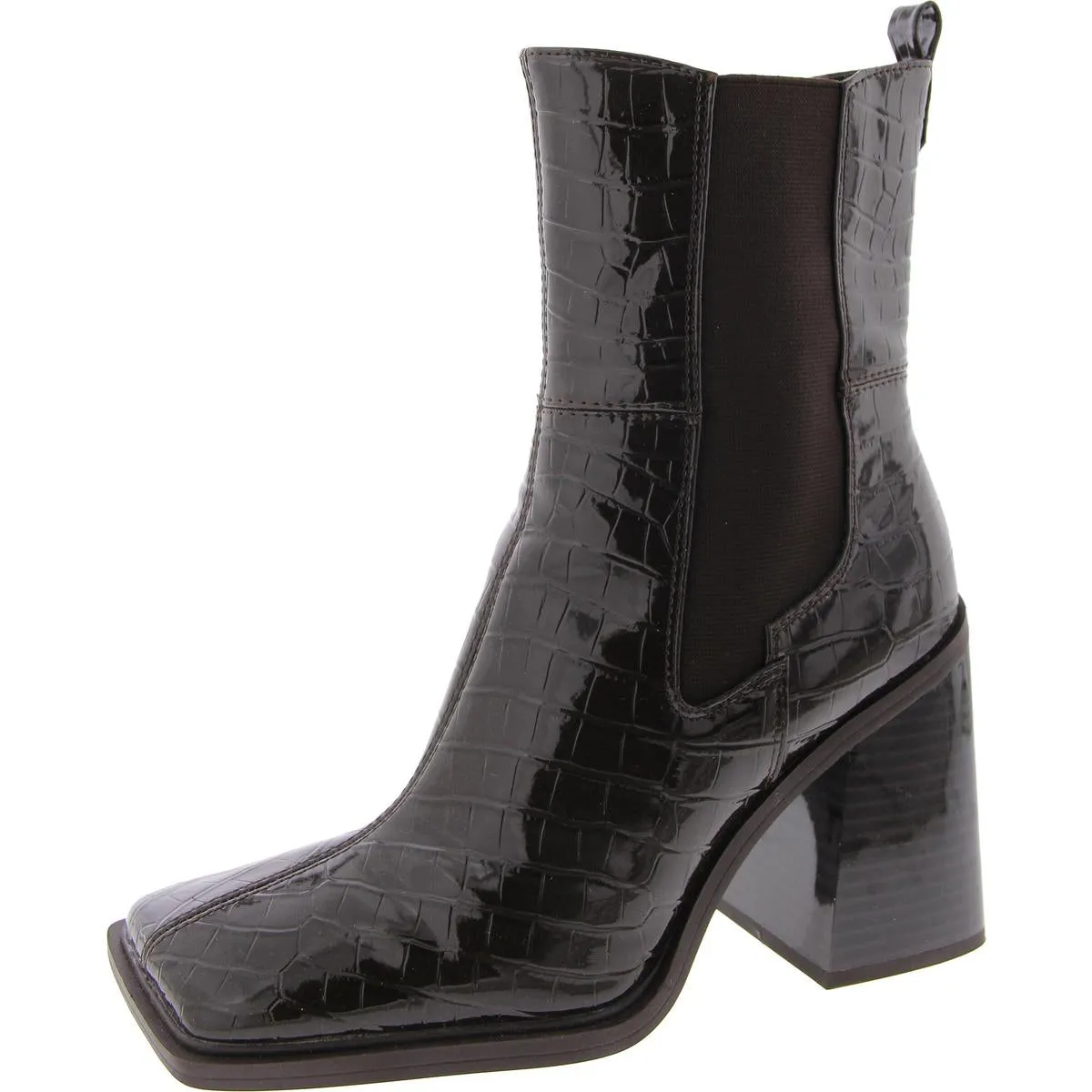 Lauren Womens Square Toe Chelsea Boots