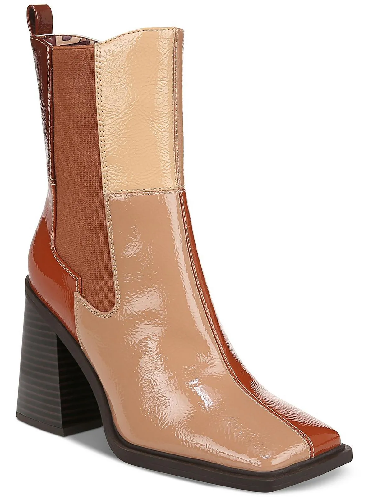 Lauren Womens Square Toe Chelsea Boots