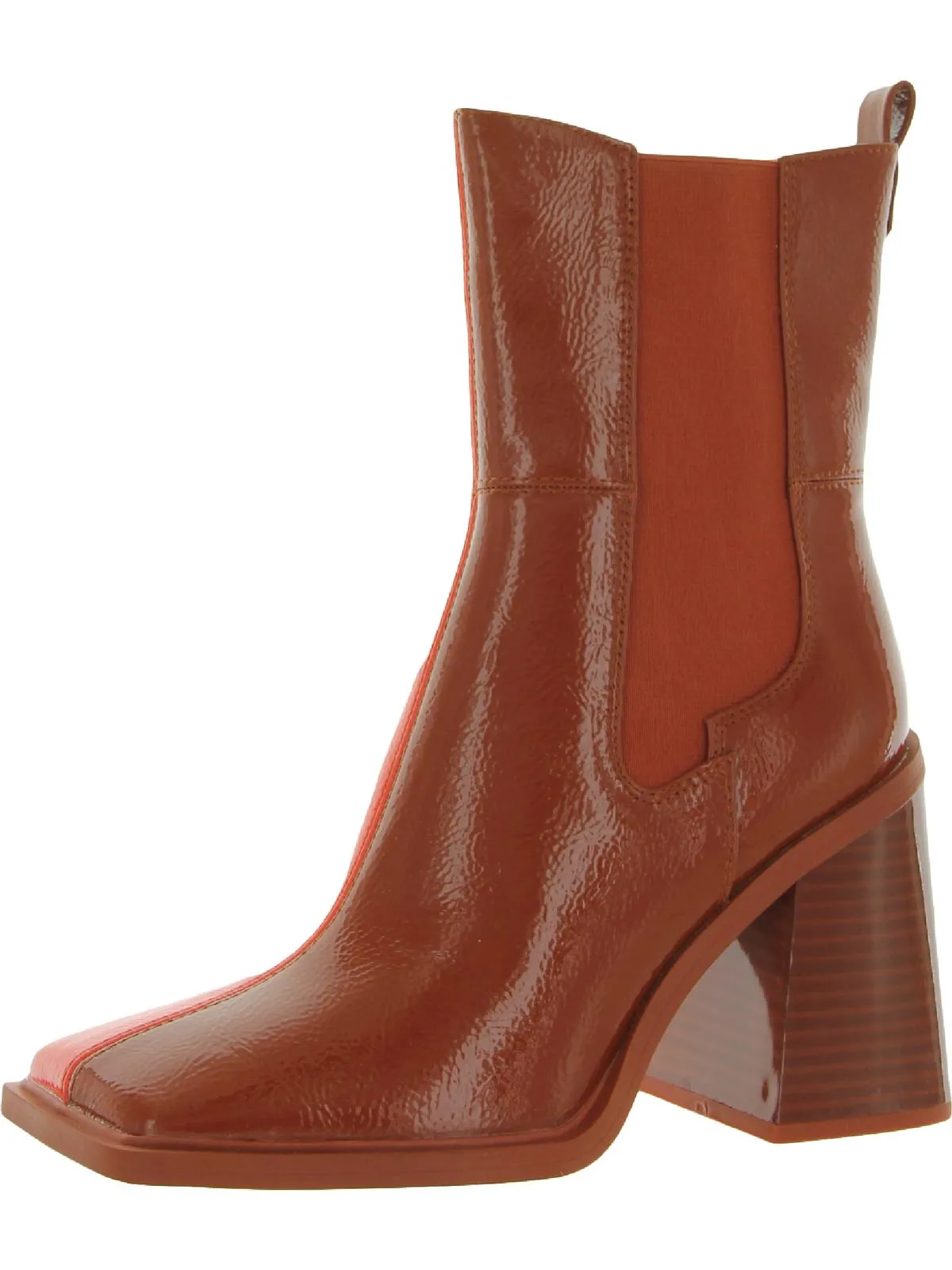 Lauren Womens Square Toe Chelsea Boots