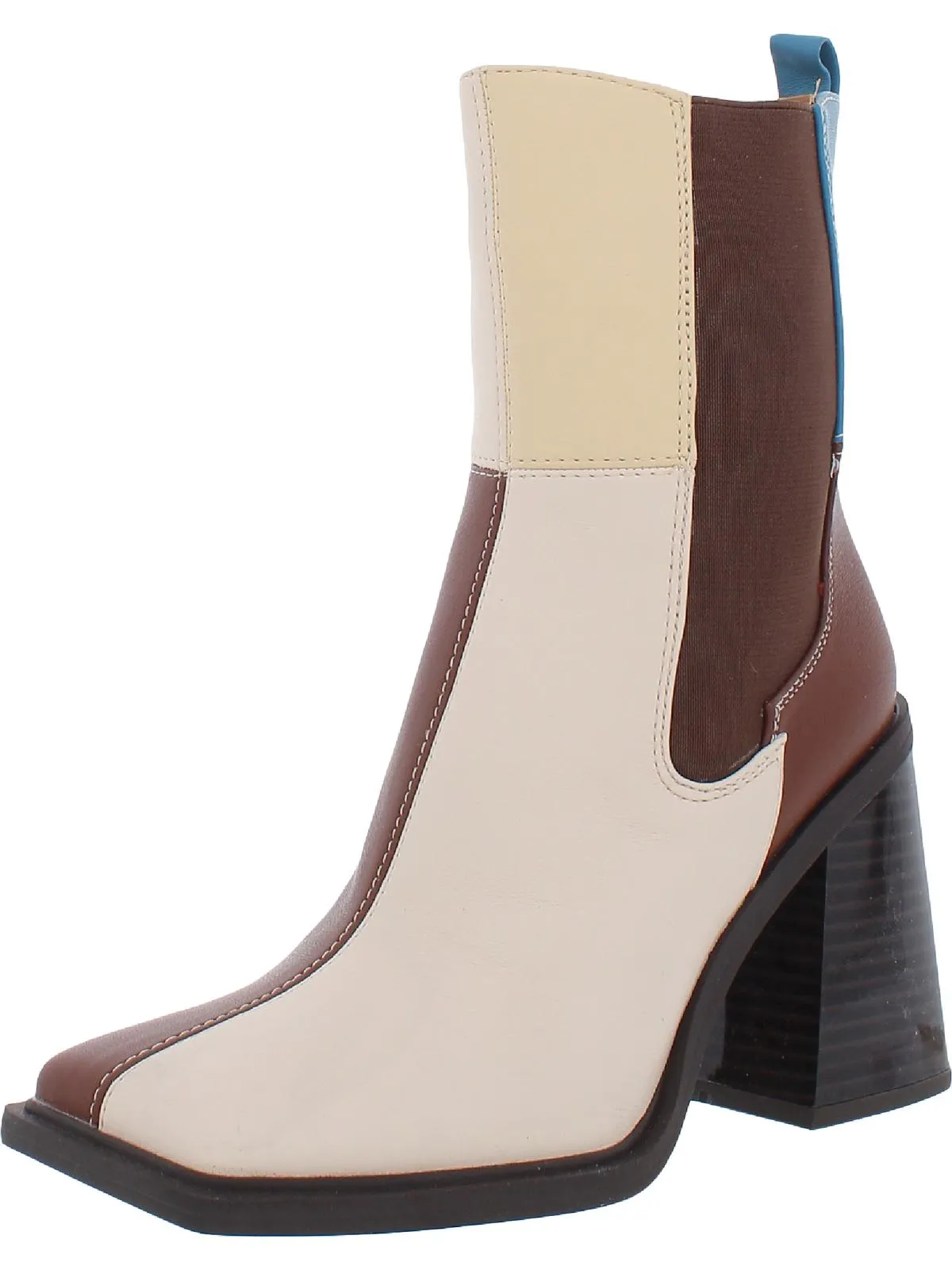 Lauren Womens Square Toe Chelsea Boots
