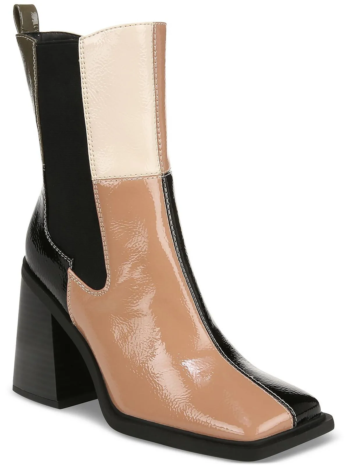 Lauren Womens Square Toe Chelsea Boots