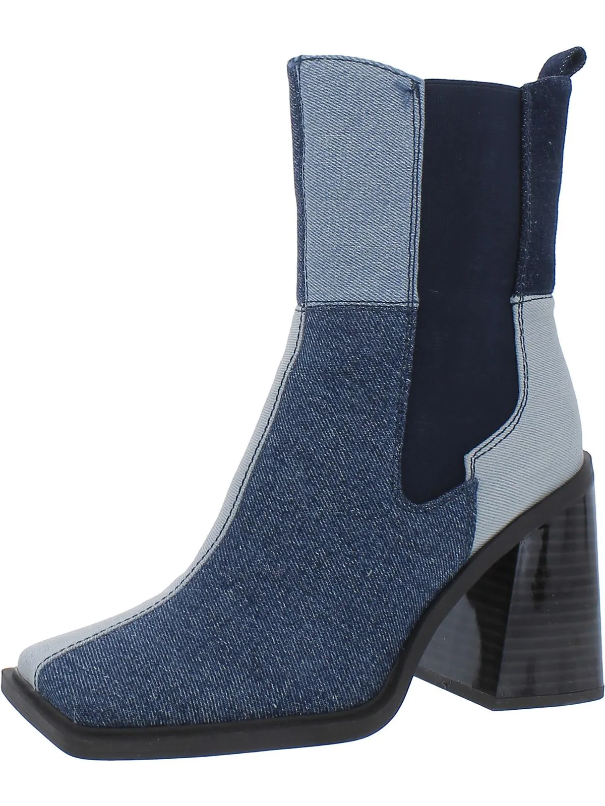 Lauren Womens Square Toe Chelsea Boots