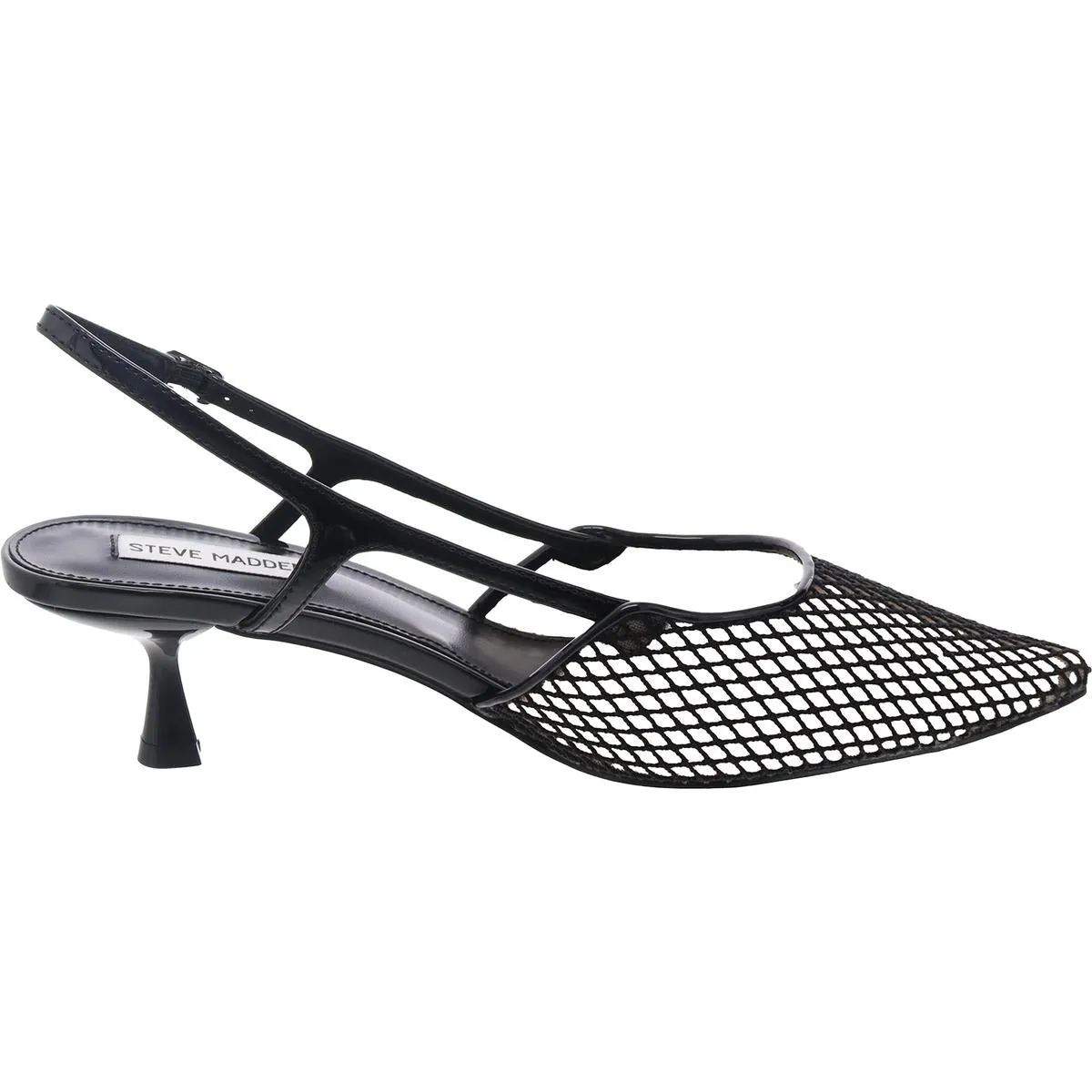 Legaci Womens Adjustable Mesh Slingback Heels