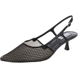 Legaci Womens Adjustable Mesh Slingback Heels