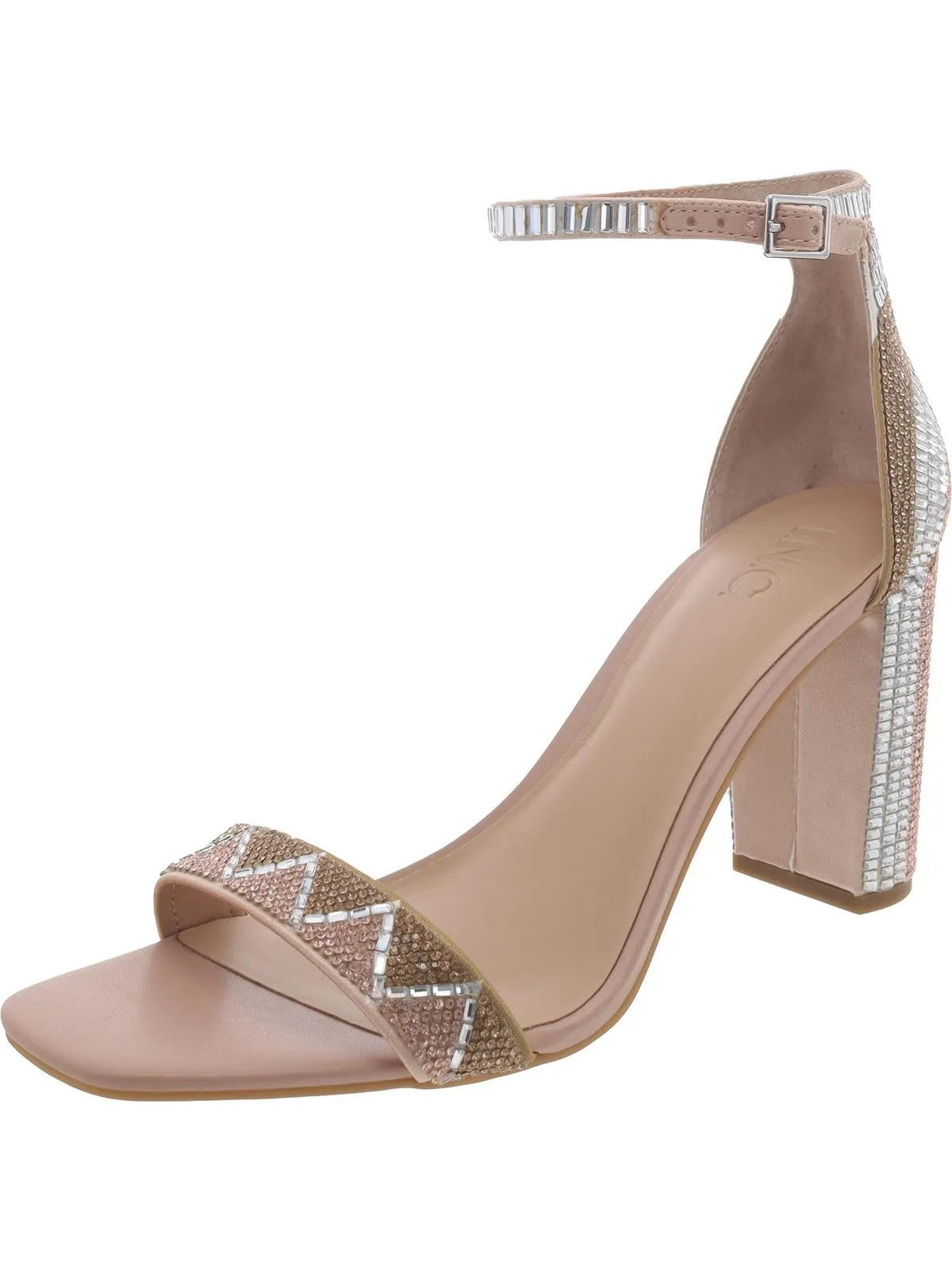 Lexini 57 Womens Jeweled Ankle Heels
