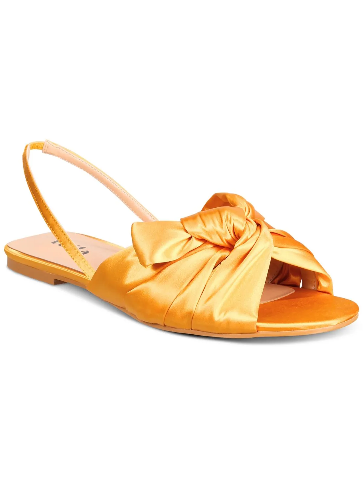 Lila Womens Sateen Knot Front Ankle Strap