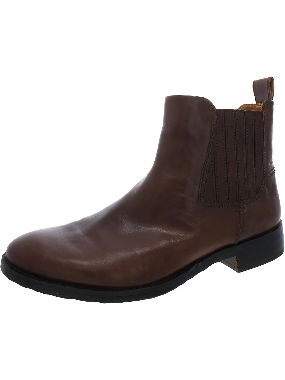 Linc Womens Leather Ankle Chelsea Boots
