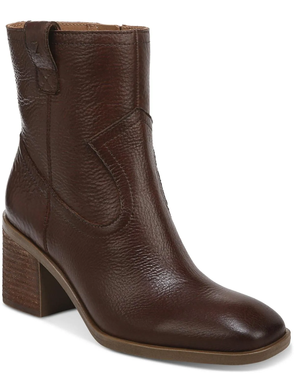 Livie Womens Leather Square Toe Cowboy, Western Boots