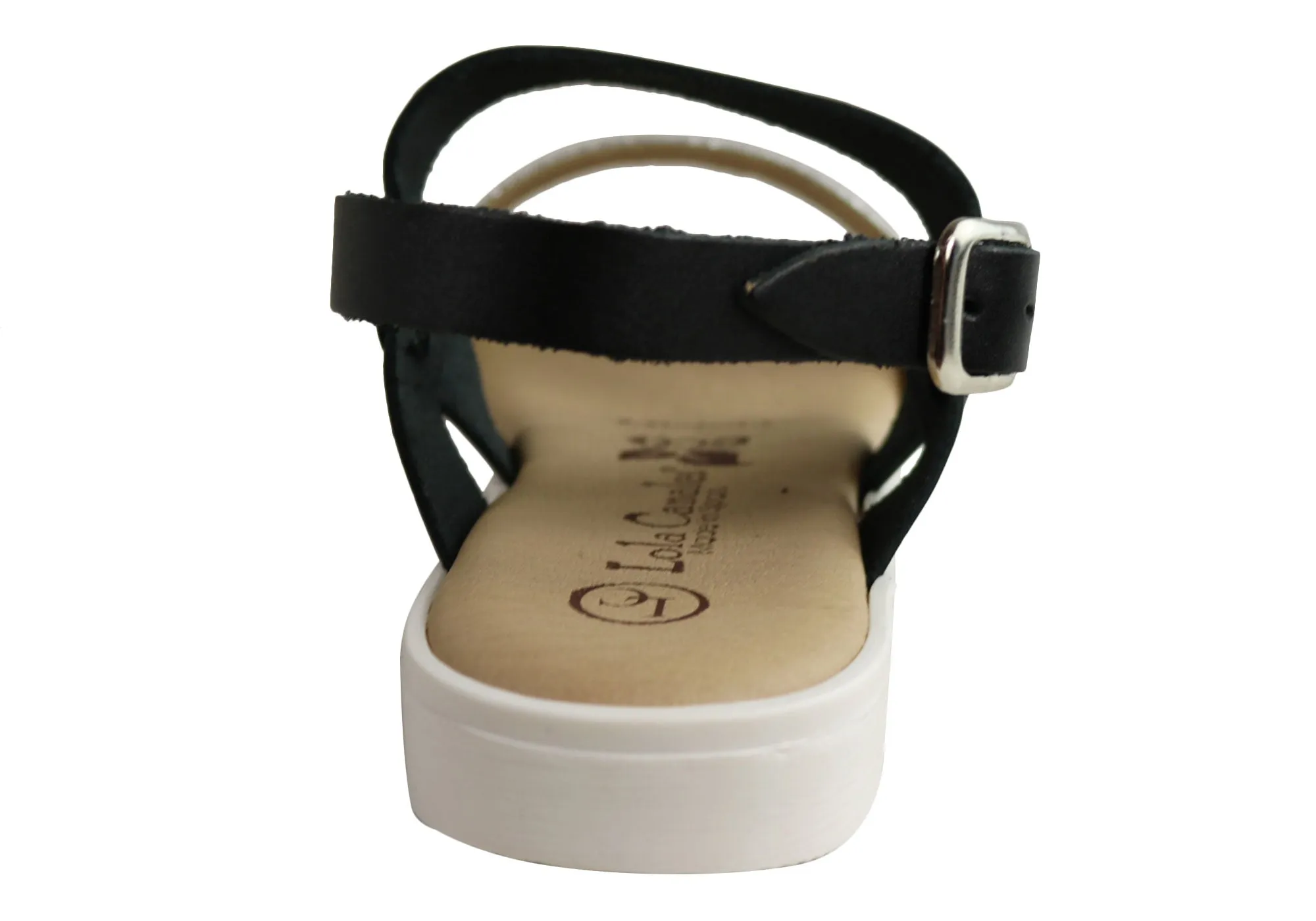Lola Canales Bridgette Womens Comfort Leather Sandals Made In Spain Lola Canales Shoes