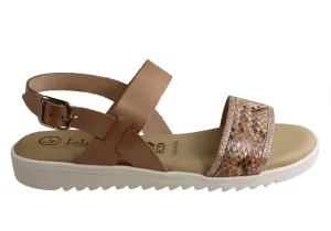 Lola Canales Bridgette Womens Comfort Leather Sandals Made In Spain Lola Canales Shoes