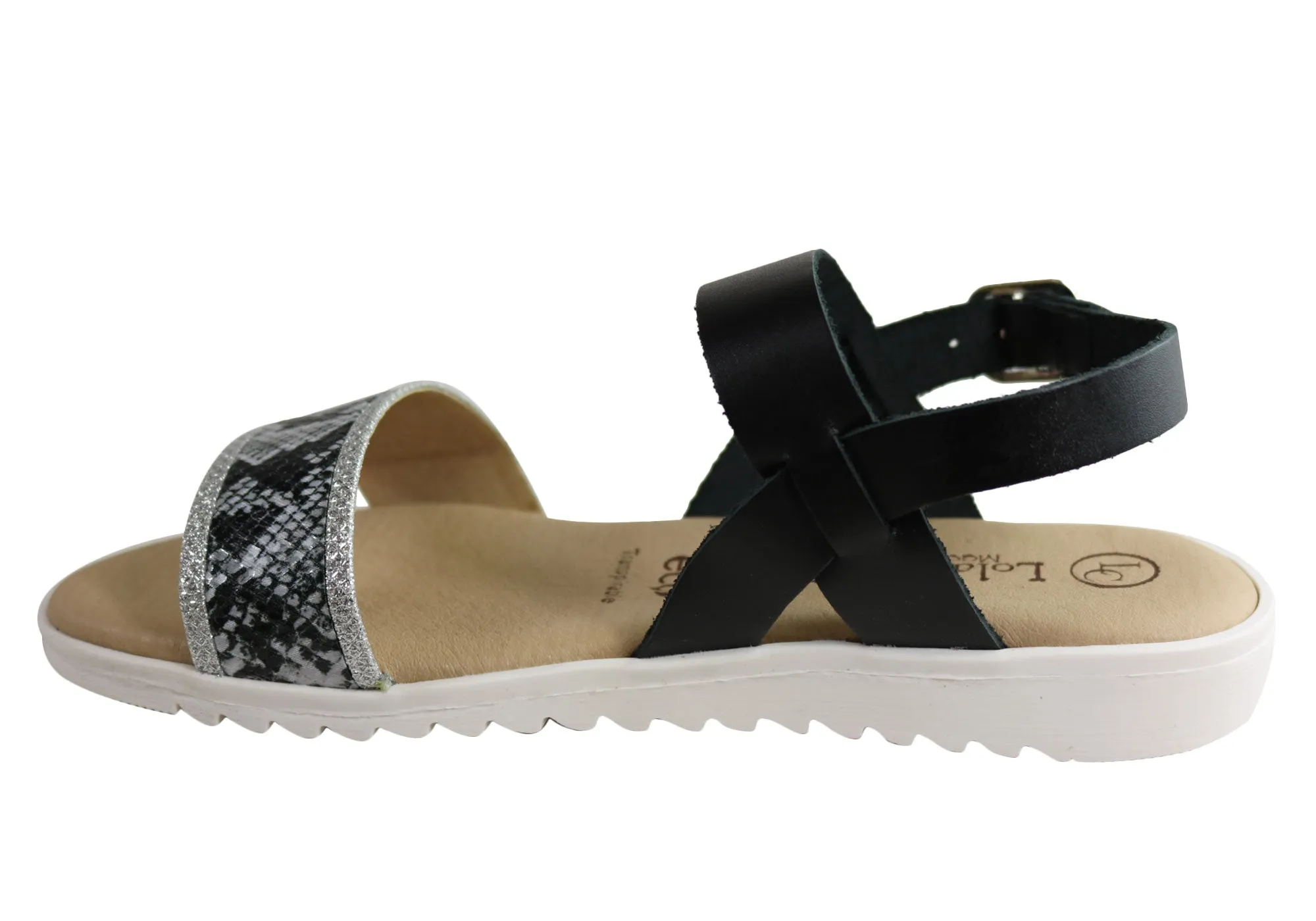 Lola Canales Bridgette Womens Comfort Leather Sandals Made In Spain Lola Canales Shoes