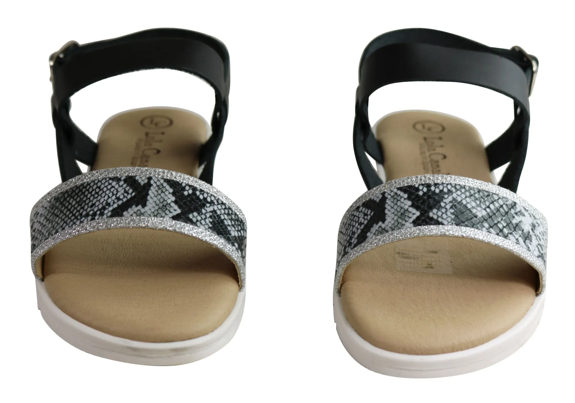 Lola Canales Bridgette Womens Comfort Leather Sandals Made In Spain Lola Canales Shoes