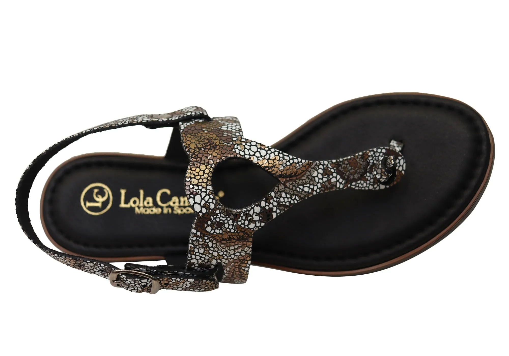 Lola Canales Cidney Womens Comfortable Leather Sandals Made In Spain Lola Canales Shoes