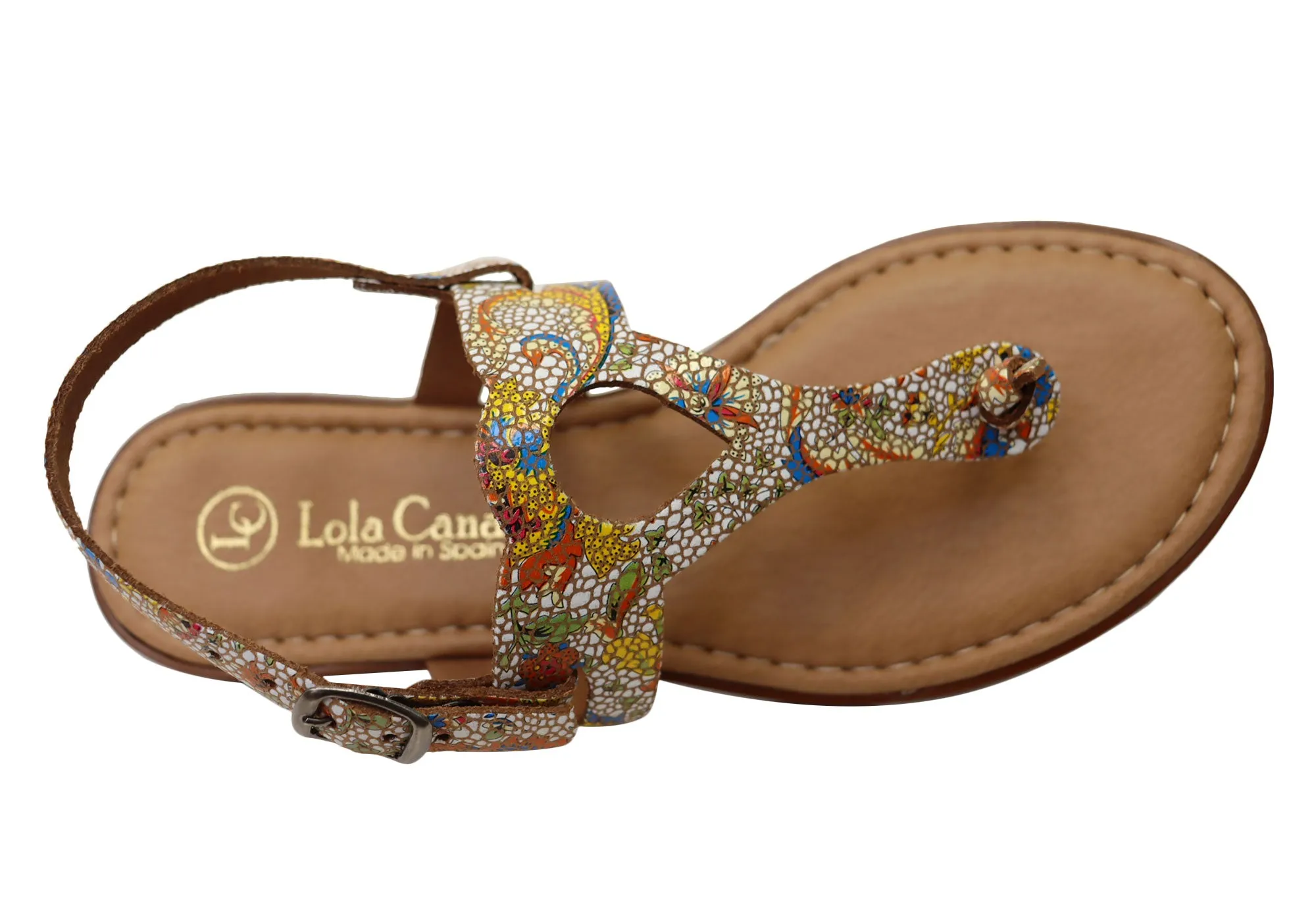 Lola Canales Cidney Womens Comfortable Leather Sandals Made In Spain Lola Canales Shoes