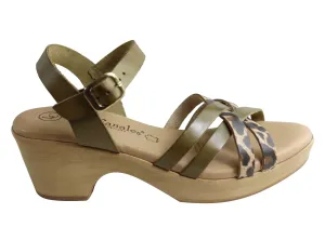 Lola Canales Madam Womens Comfortable Leather Sandals Made In Spain Lola Canales Shoes