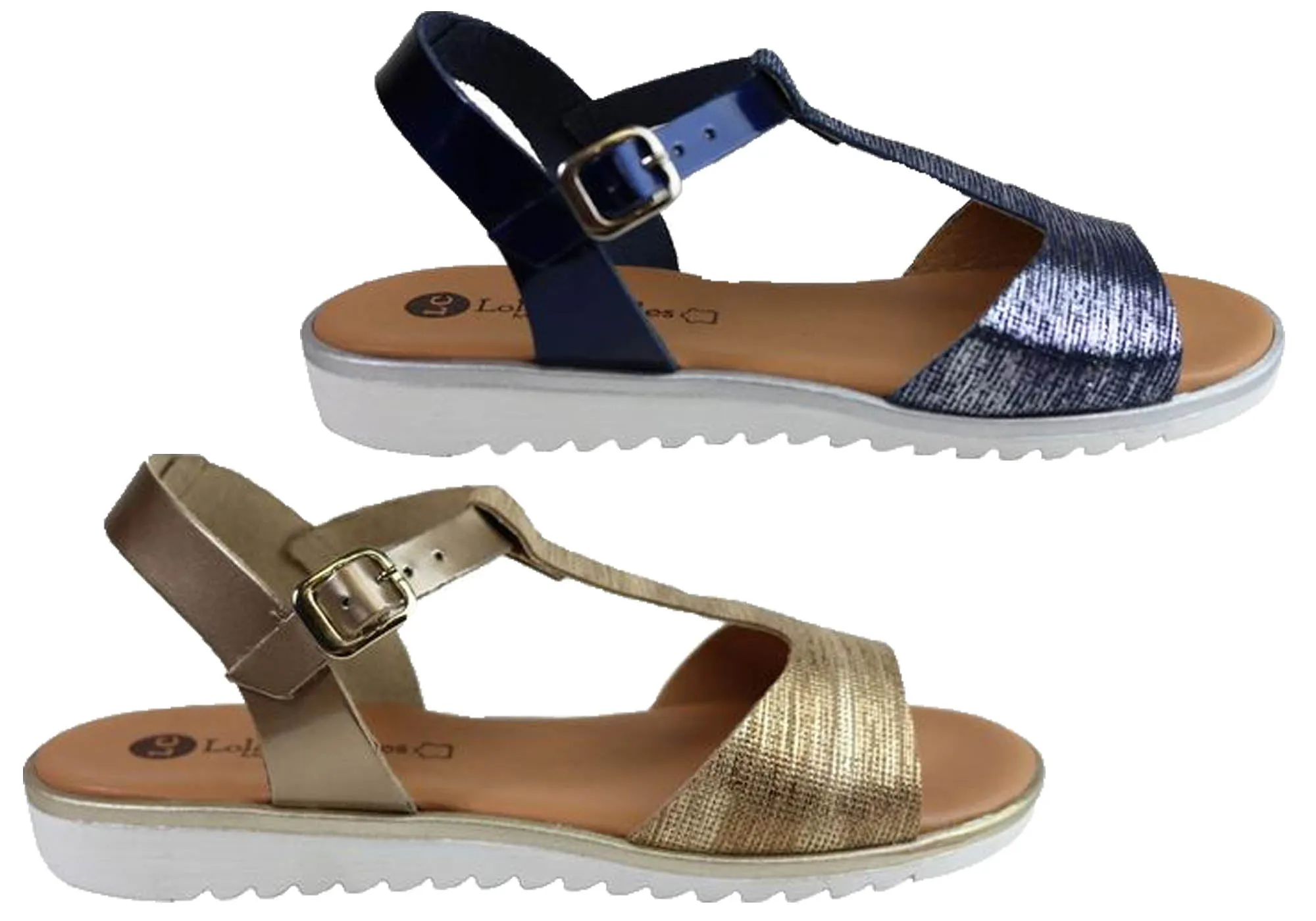 Lola Canales Ola Womens Comfortable Flat Leather Sandals Made In Spain Lola Canales Shoes