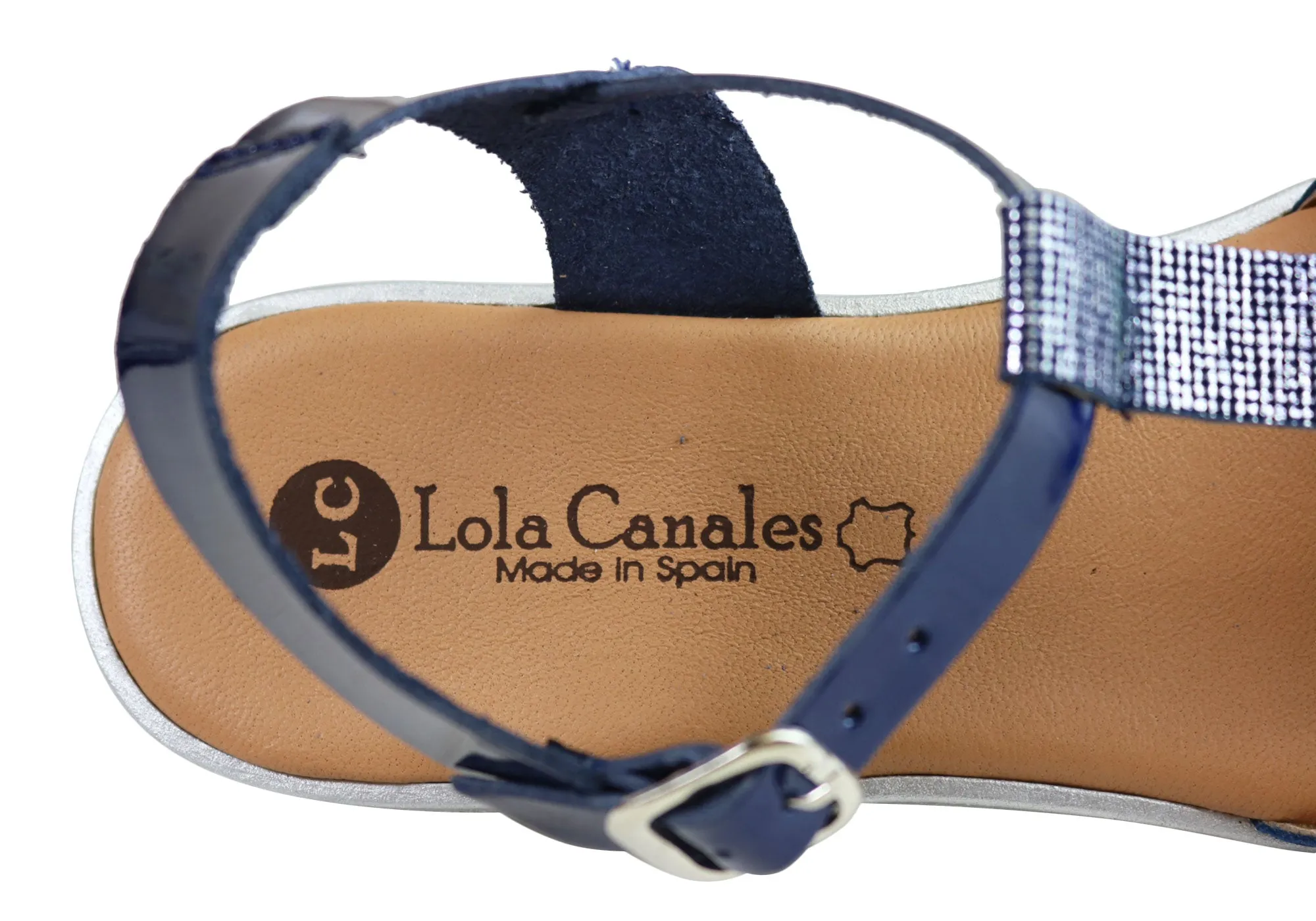 Lola Canales Ola Womens Comfortable Flat Leather Sandals Made In Spain Lola Canales Shoes