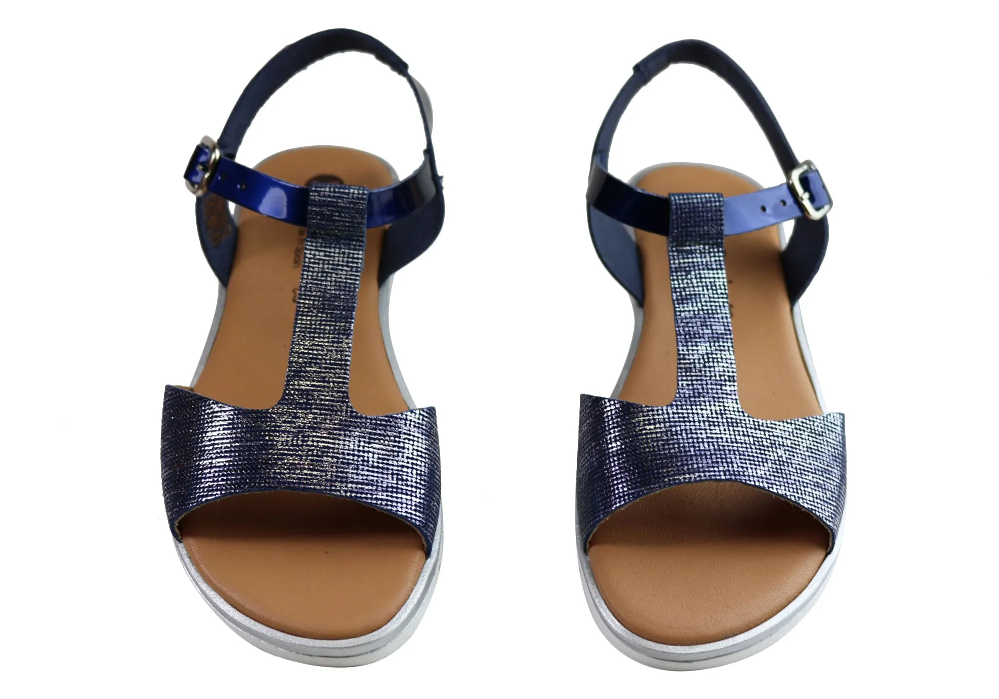 Lola Canales Ola Womens Comfortable Flat Leather Sandals Made In Spain Lola Canales Shoes