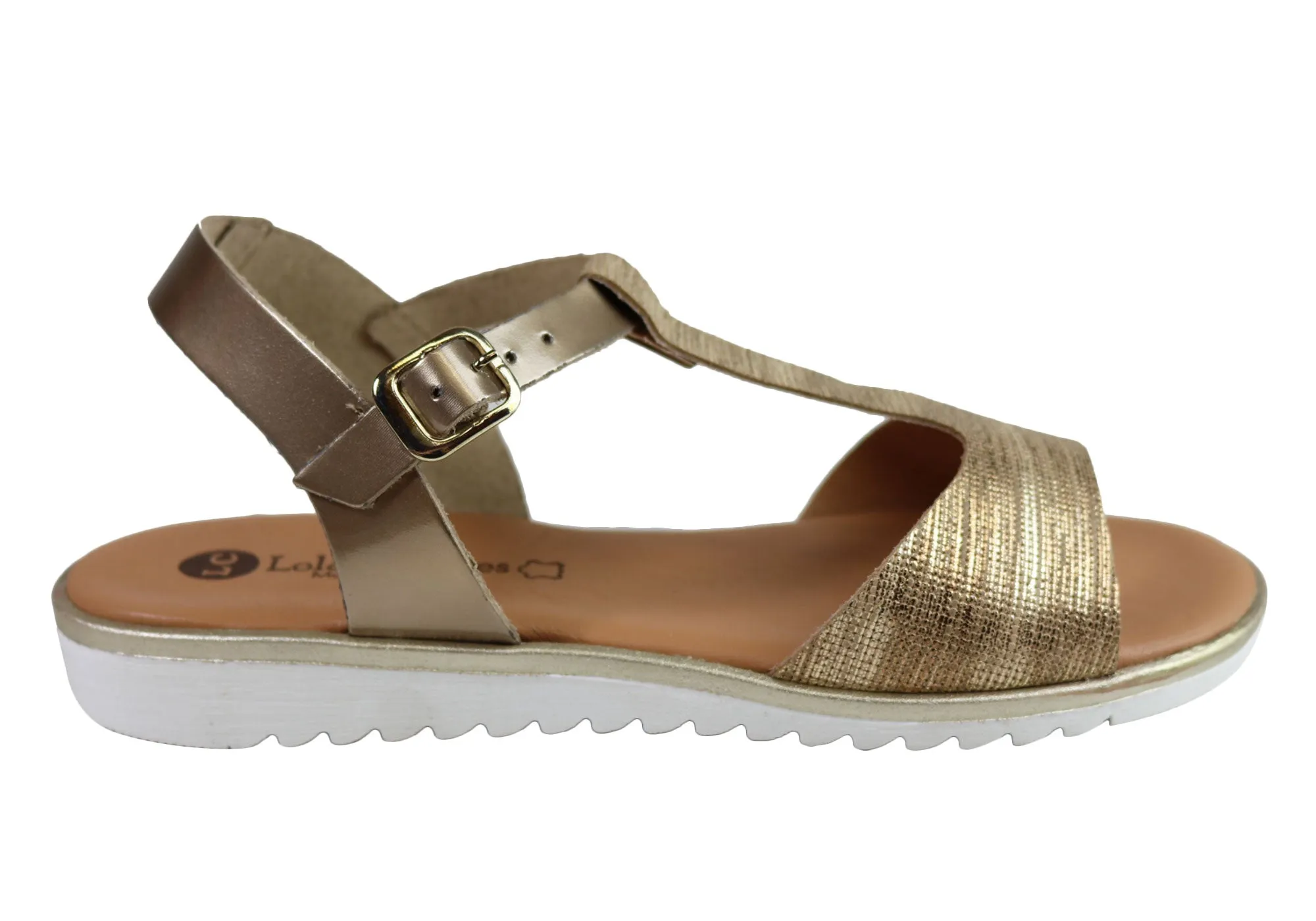 Lola Canales Ola Womens Comfortable Flat Leather Sandals Made In Spain Lola Canales Shoes