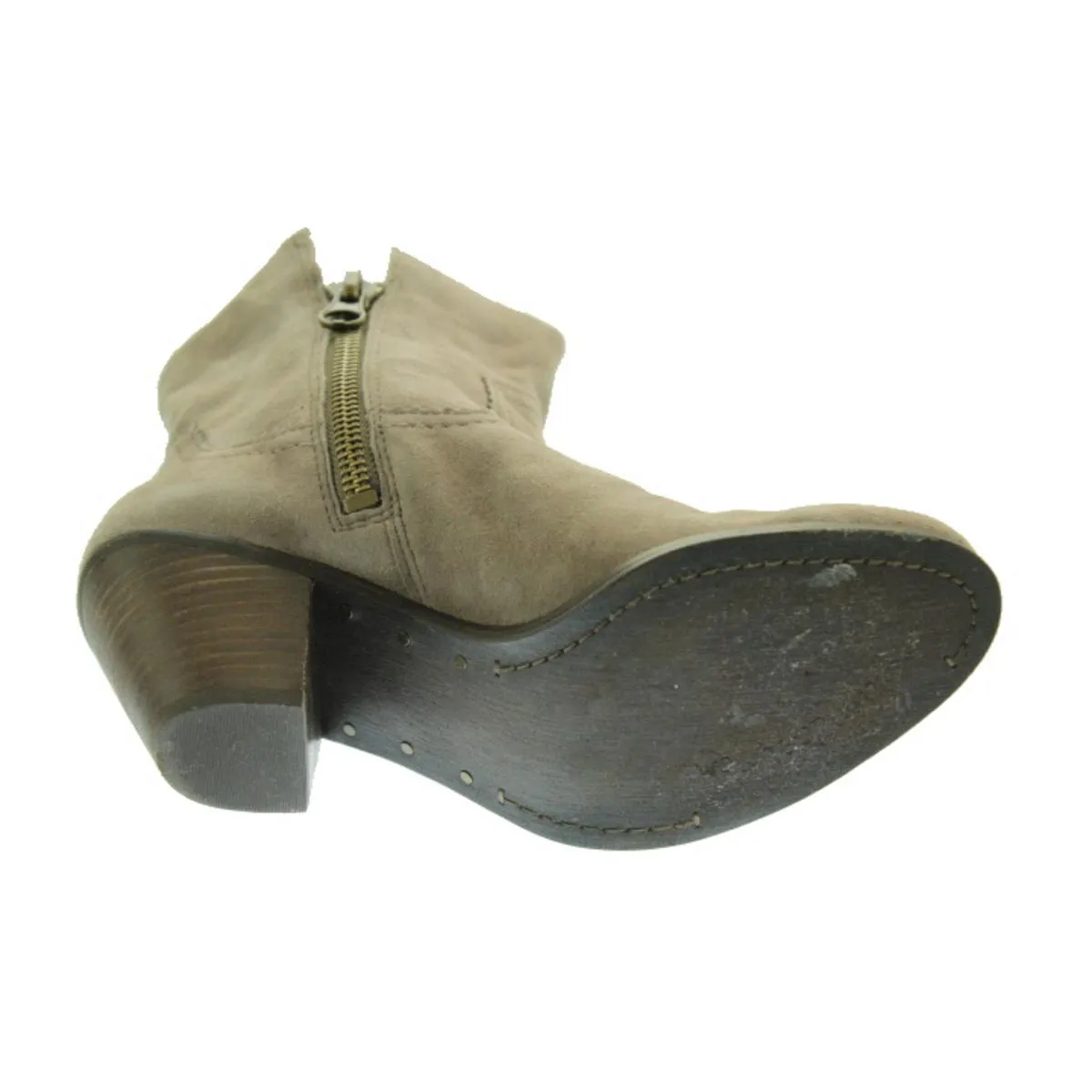 Louie Womens Suede Fringe Ankle Boots