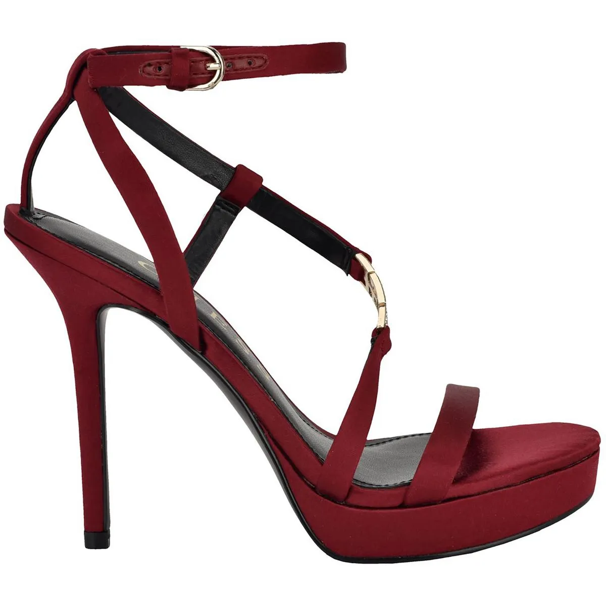 Lucier Womens Strappy Man Made Ankle Strap