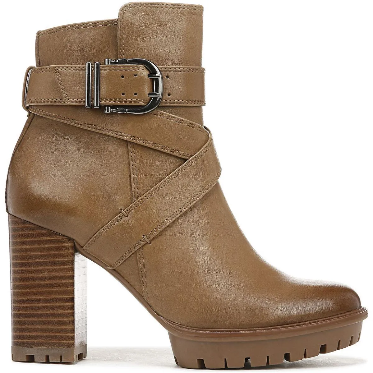 Lyra Womens Leather Ankle Booties
