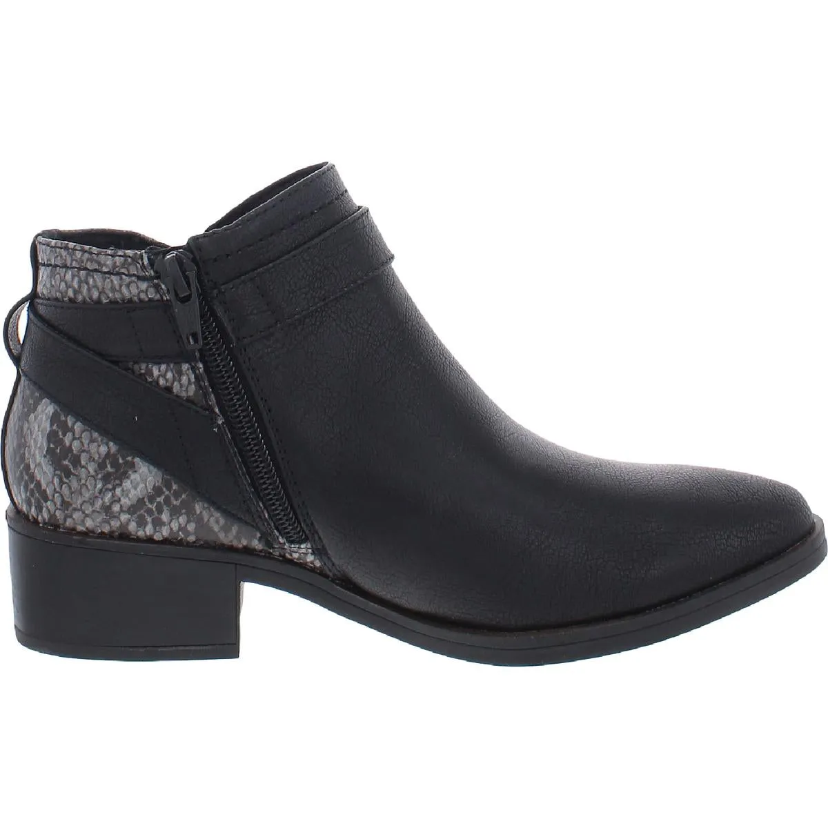 Maci Womens Faux Leather Ankle Ankle Boots