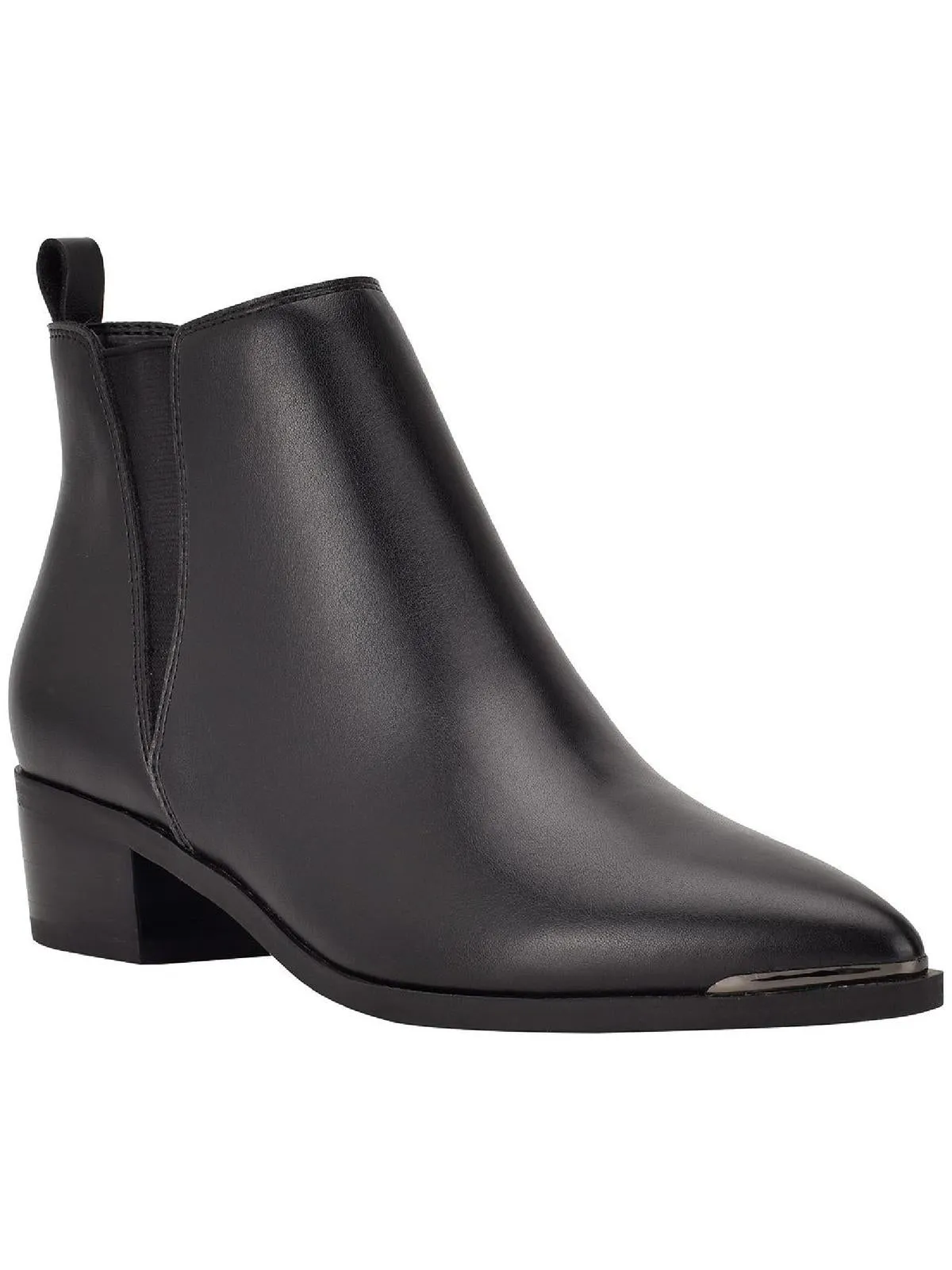 Mady2 Womens Faux Leather Pointed Toe Ankle Boots