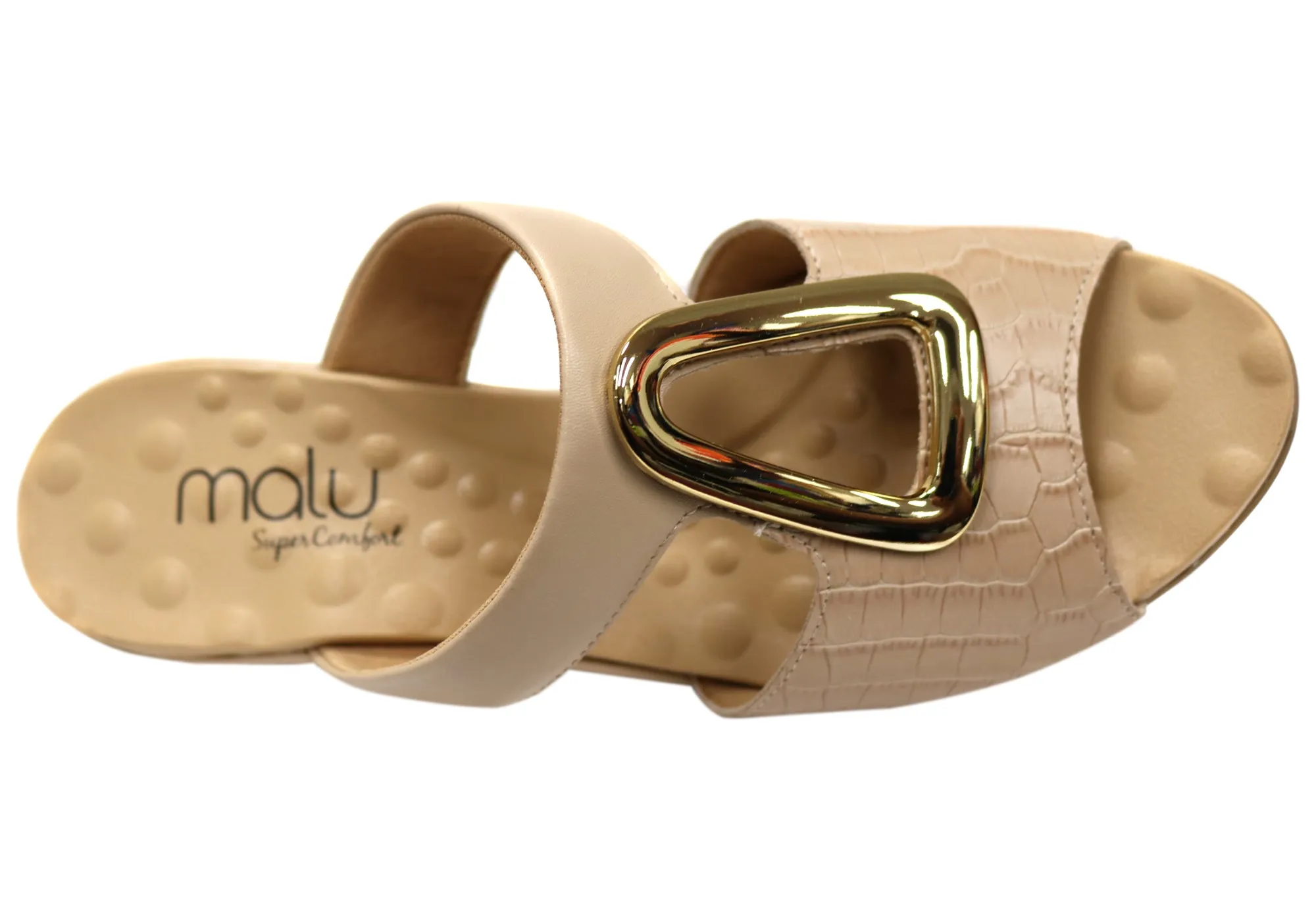 Malu Supercomfort Amosar Womens Comfort Wedge Slides Made In Brazil Malu Supercomfort Shoes