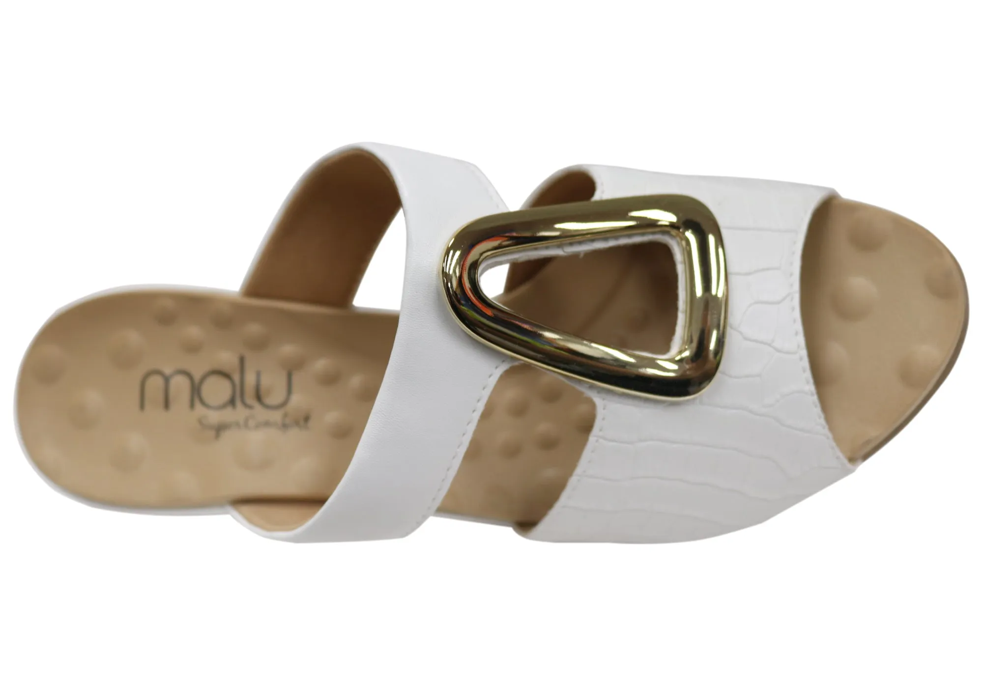 Malu Supercomfort Amosar Womens Comfort Wedge Slides Made In Brazil Malu Supercomfort Shoes