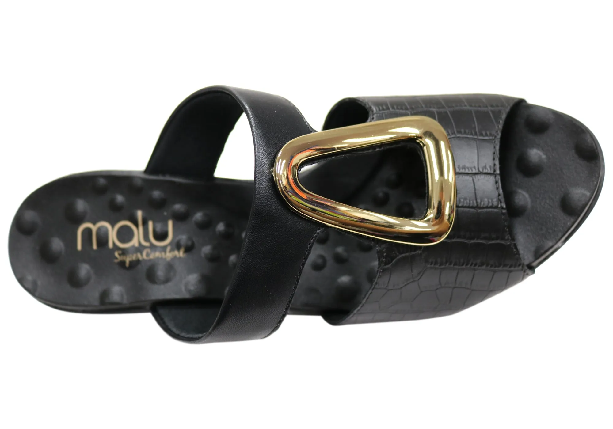 Malu Supercomfort Amosar Womens Comfort Wedge Slides Made In Brazil Malu Supercomfort Shoes