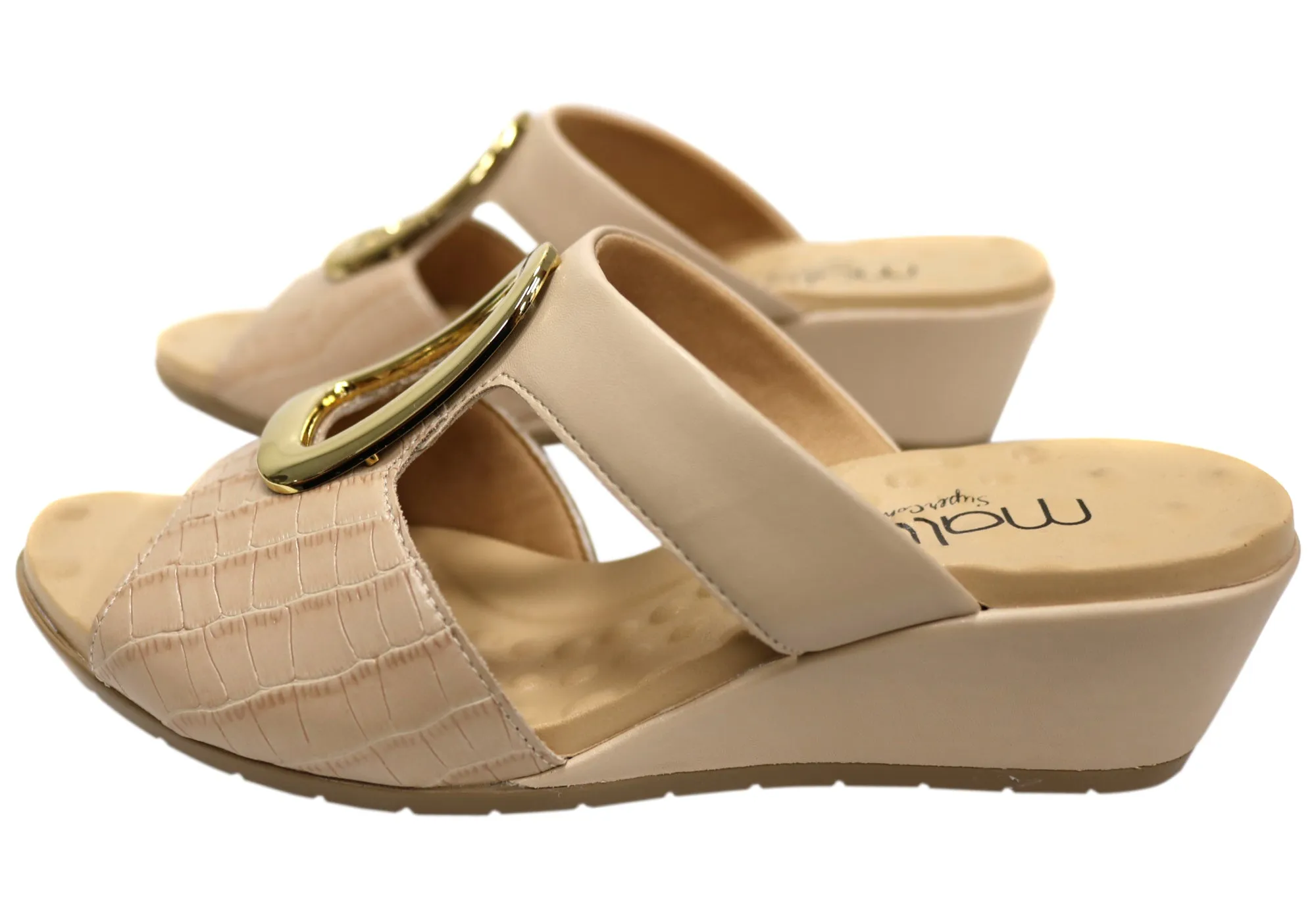 Malu Supercomfort Amosar Womens Comfort Wedge Slides Made In Brazil Malu Supercomfort Shoes