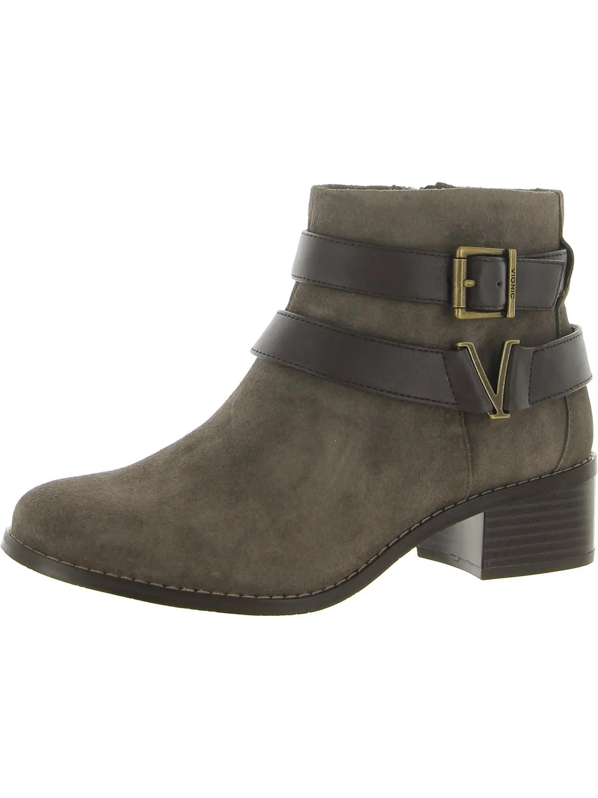 Mana Womens Leather Orthaheel Ankle Boots