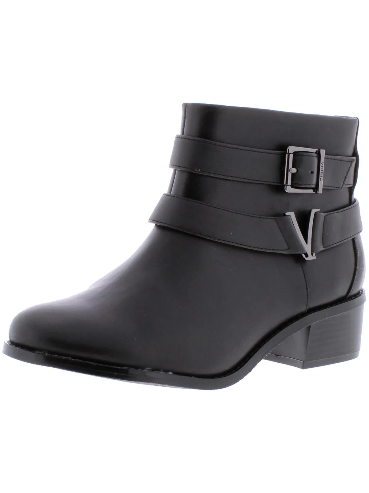 Mana Womens Leather Orthaheel Ankle Boots