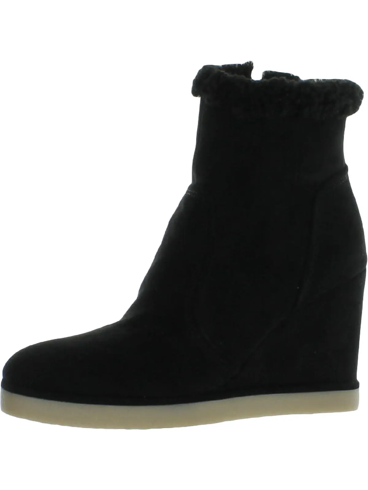 Marbella Womens Faux Leather Heel Ankle Boots