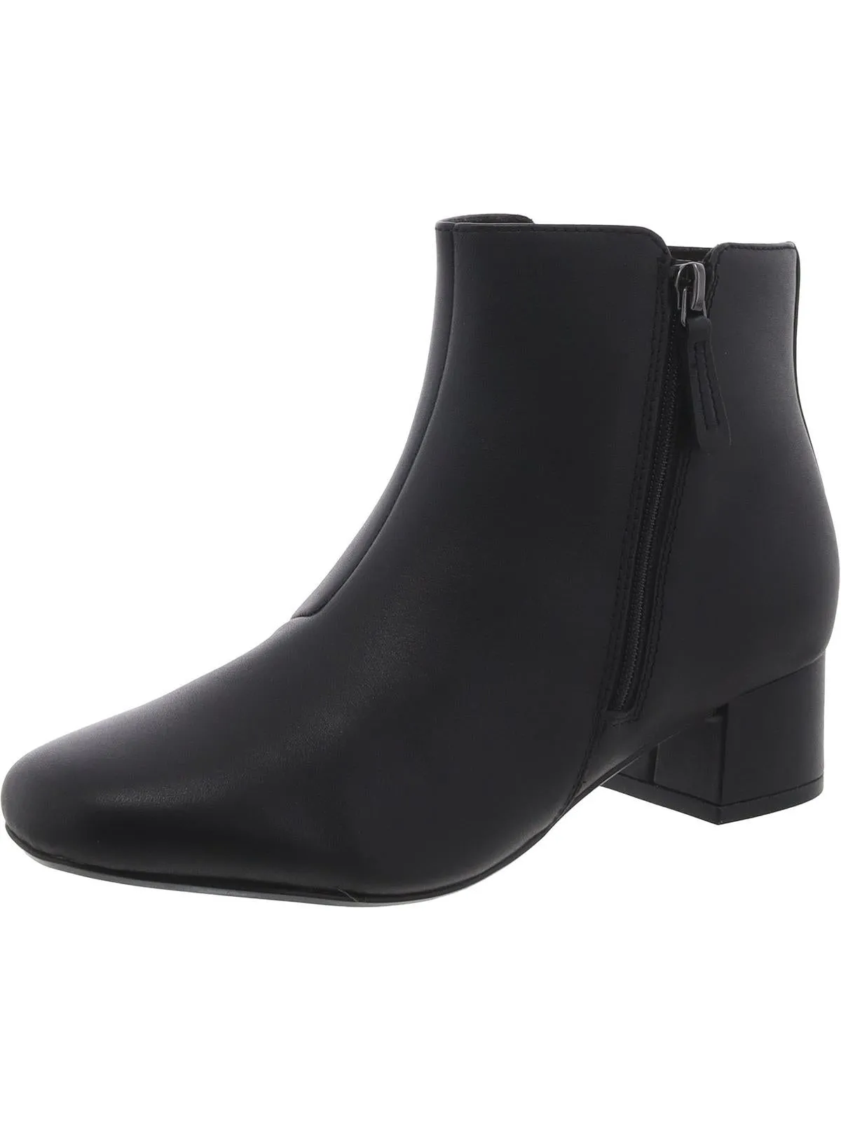MARILYN BETH Womens Leather Almond toe Ankle Boots