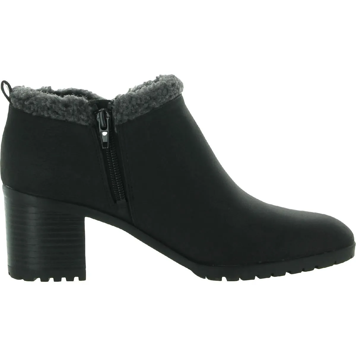 Marilyn Womens Faux Leather Ankle Booties